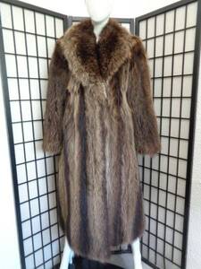  raccoon fur coat size 6-8