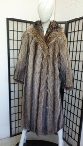  raccoon fur fur * coat size 8