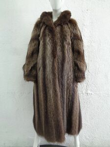  raccoon fur fur * coat size 4-6