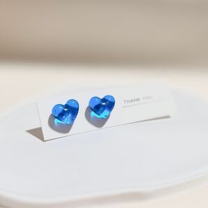 【9月誕生石】サファイアのハート《ピアス》