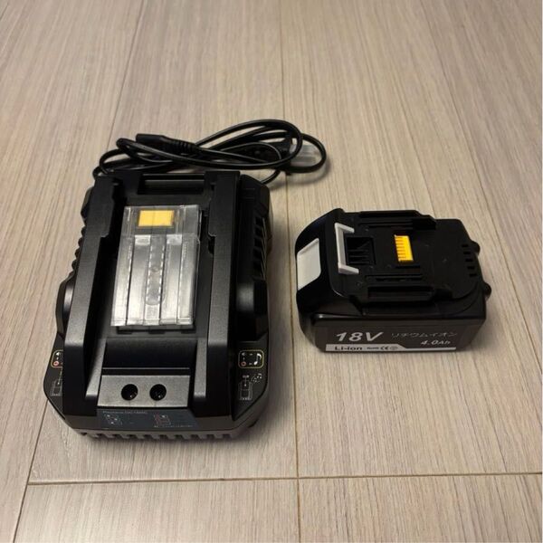 マキタ 14.4v/18v対応 スライド式充電器+BL1840 互換バッテリー
