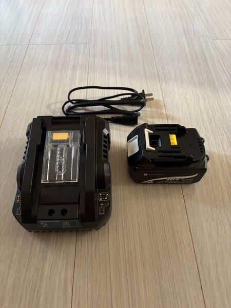 マキタ 14.4v/18v対応 スライド式充電器+BL1860B 互換バッテリー