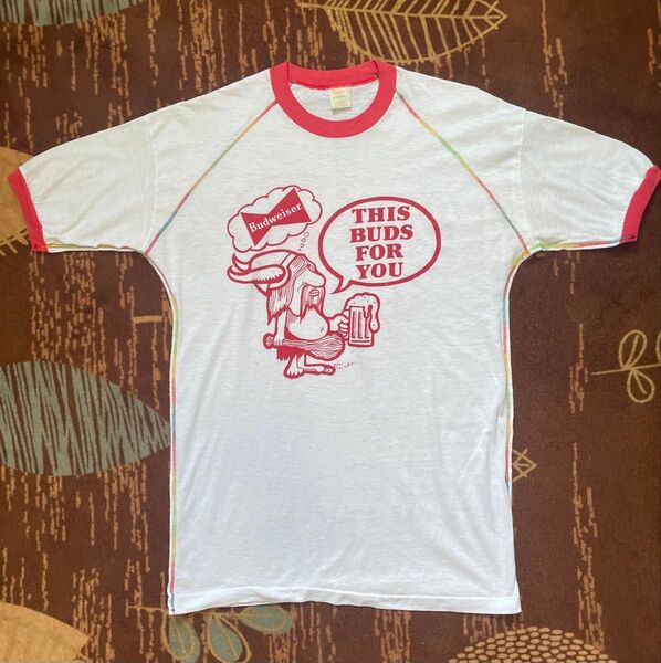 【Budweiser】70s リンガーtシャツ 古着 ヴィンテージ バドワイザー