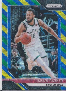 2018-19 PANINI PRIZM PRIZMS CHOICE BLUE YELLOW AND GREEN JABARI PARKER