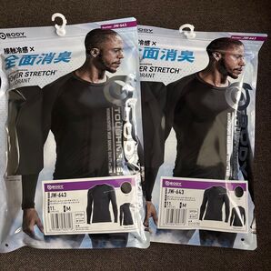 BODY TOUGHNESS パワーストレッチ 全面消臭ロングスリーブ Mサイズ2枚セット