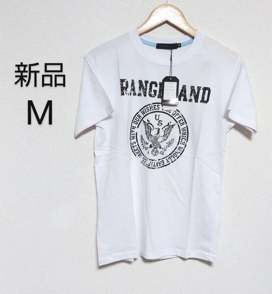 【新品】ARCADE ロゴプリントTシャツ 半袖 クルーネック ホワイト Mサイズ
