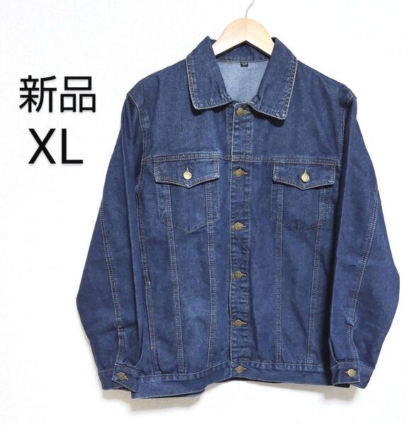 【新品】デニムジャケット Gジャン インディゴブルー XLサイズ