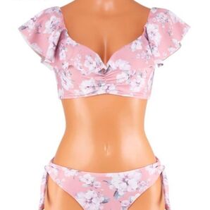 新品【San-ai Resort】(楽盛り水着) ワイヤービキニ 7S ピンク