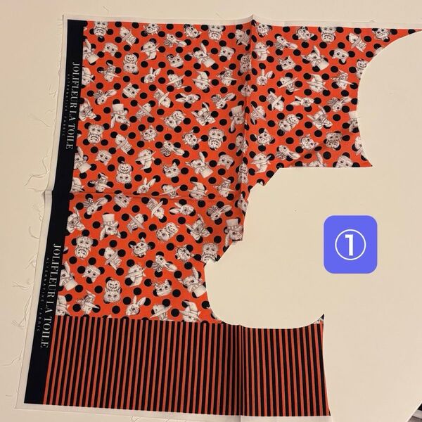 ジョリーフルール マイリトルテイラー ハロウィン柄 ご購入の方に使用箇所ありを格安で同封いたします 生地 ハギレ