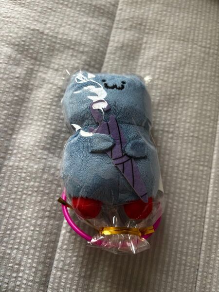 お文具といっしょ 雨とあじさい マスコットキーチェーン ねこさん