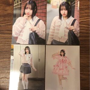 4枚セット◆桜庭遥花 トクポ生写真 ラブトレ 新衣装 ぱるたん きゅーすと CUTIE STREET はるか トークポート