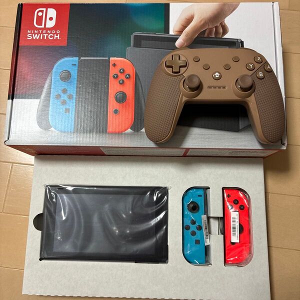 Nintendo Switch 本体 ネオンカラー ジャンク コントローラーセット