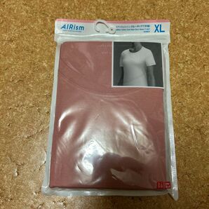 ユニクロ UNIQLO AIRism クルーネックTシャツ レディースXL ピンク