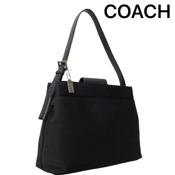 【COACH】コーチ ショルダーバッグ トートバッグ レザー ブラック系 肩掛け バック
