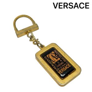 【VERSACE】ヴェルサーチ キーリング キーホルダー チャーム バッグチャーム ゴールド系