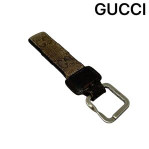 【GUCCI】グッチ GG キーリング キーホルダー ブラウン GG柄 チャーム アクセサリー