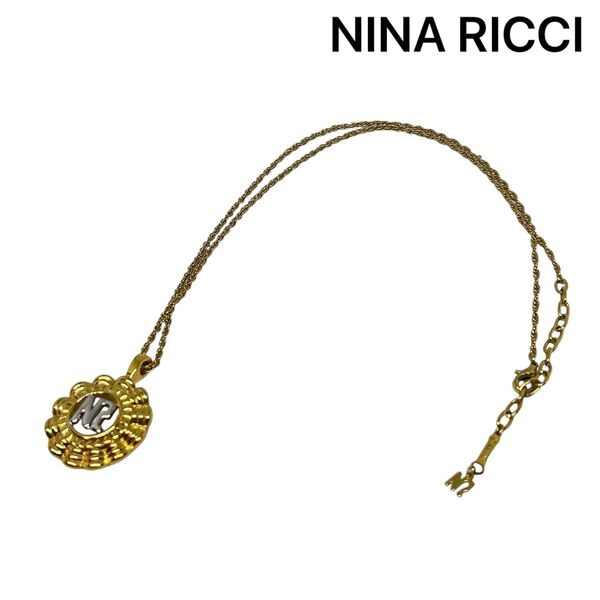 【NINA RICCI】ニナリッチ ネックレス ペンダント ゴールドカラー ゴールド系 アクセサリー ペンダント