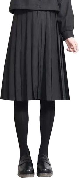 【価格相談OK★☆】プリーツスカート 黒 制服 セーラー服 スカート 60cm丈 Lサイズ