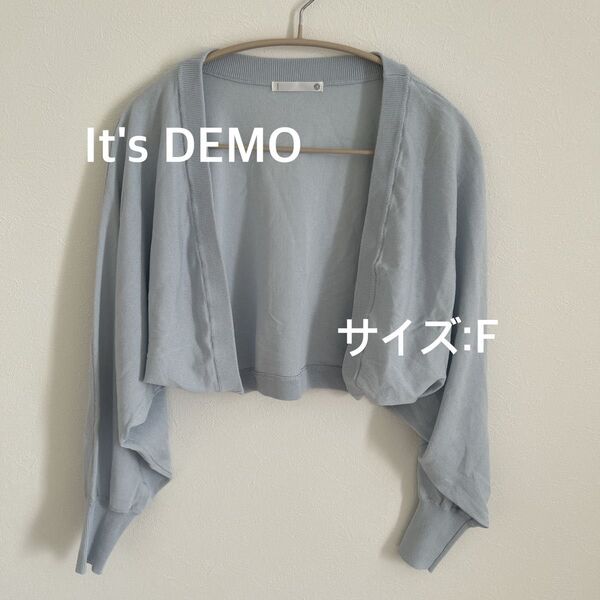 It'sDEMO ショート丈カーディガン 薄手カーディガン カーディガン