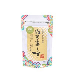 ぬちまーす 顆粒 沖縄 海塩 111 g 使いやすい まろやか 味わい湿気対策