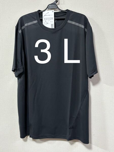 ワークマン 氷撃冷感−10°C半袖Tシャツ(3L)サイズ ブラック