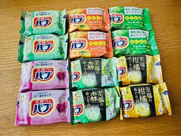 入荷終了在庫限りバブ 6種 12個 入浴剤 花王