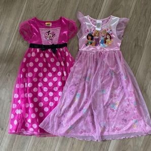 4T-5T ディズニー Disney ミニーマウス Princess プリンセス ワンピース 女の子 キッズ キラキラ チュール
