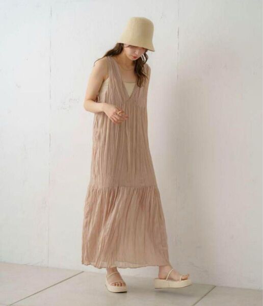 kastane カスタネ ワンピース ワッシャー シフォン ワンピ オ