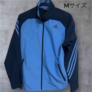 adidas ジャージ ジャケット M 青/ネイビー