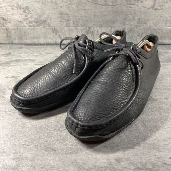 訳アリ★ 【Clarks】ワラビー ドライビングシューズ レザー 26.5cm