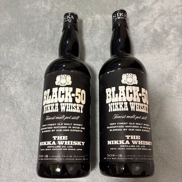 古酒NIKKA BLACK-50 ウイスキー 1級40% 1440ml 2本