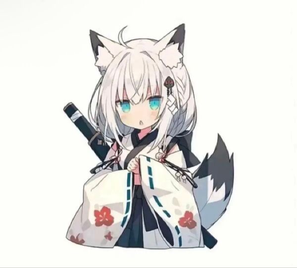 ホロライブ 白上フブキ ステッカー 新品未使用 防水加工 Vtuber 痛車 白上フブキ 防水 防水ステッカー ホロライブ 車