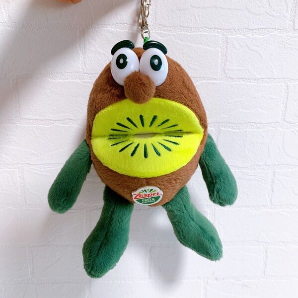 Zespri ゼスプリ キウイ キウイブラザーズ ぬいぐるみ キーホルダー付き グリーン