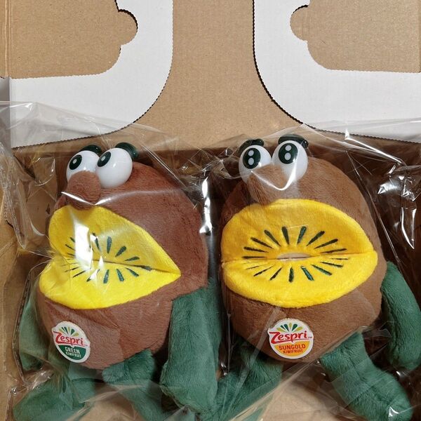 Zespri ゼスプリ キウイブラザーズ キーホルダータイプ ぬいぐるみ 2個