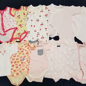 女の子 50ー70 夏服 新生児 肌着 ベビー肌着