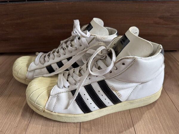 adidas PRO MODEL HI ホワイト×ブラック