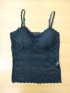  cup attaching camisole M size black race new goods unused 