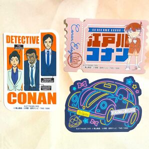 名探偵コナン モバイルステッカーコレクション 長野県警 江戸川コナン ビートル 阿笠博士 諸伏高明 大和敢助 上原由衣 シール
