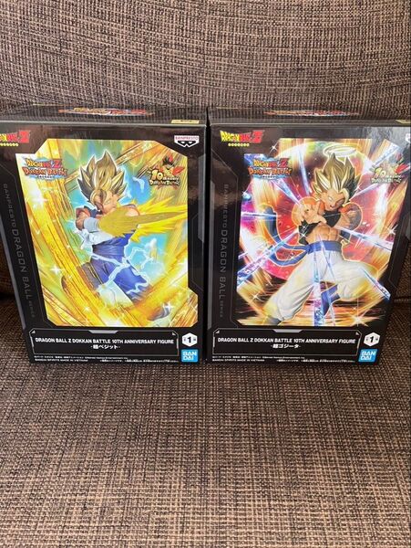 ドラゴンボールZドッカンバトル10THアニバーサリーフィギュア - 超ゴジータ - 超ベジット - フィギュア2種セット