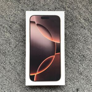 新品未開封・アップルストア版・iPhone 16 Pro Max 256GB デザートチタニウム