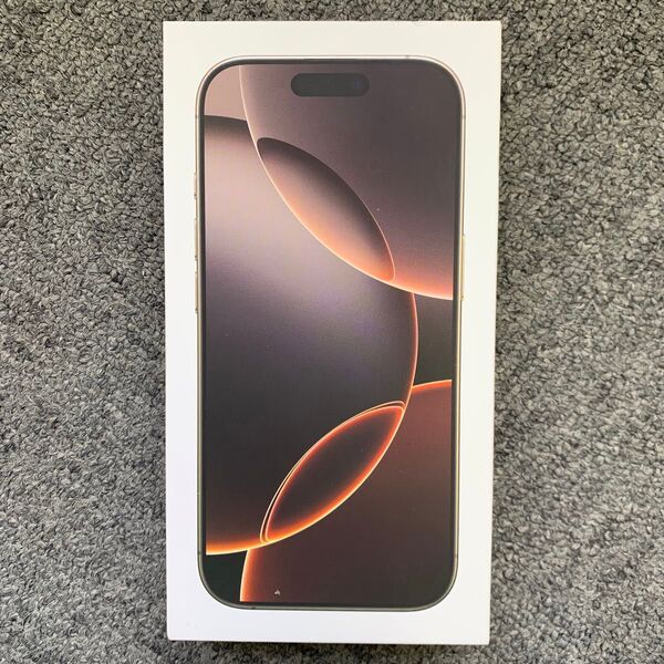 新品未開封・アップルストア版・iPhone 16 Pro 256GB デザートチタニウム