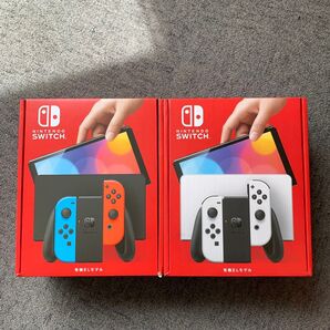 新品未開封・2台セット・Nintendo Switch 有機ELモデル ホワイトとネオン