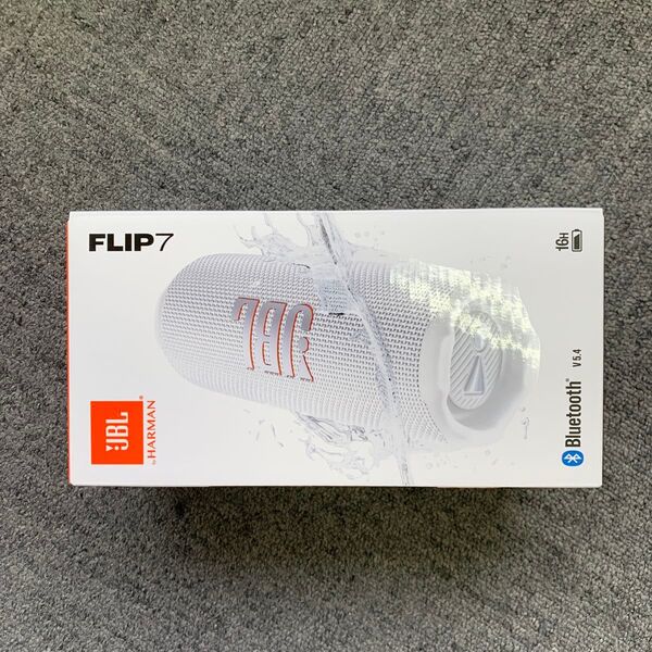 新品未開封・防水対応ポータブルスピーカー JBL Flip 7 JBLFLIP7WHT White