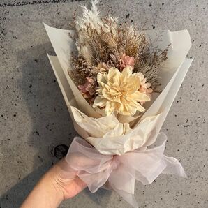 ドライフラワー ピンクベージュ
