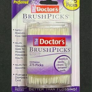 275本入 ドクターズ 極細 デンタル ピック 歯間ブラシ 爪楊枝 フロス The Doctor's BrushPicks