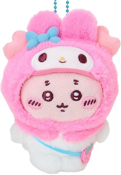 未開封 ちいかわ サンリオ 古本屋 マイメロディ マスコットホルダー コラボ キーホルダー ぬいぐるみ チャーム