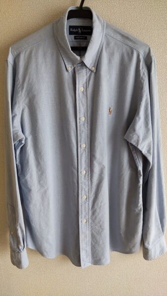 Ralph Lauren ボタンダウンシャツ ライトブルー Mサイズ