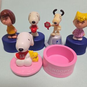 スヌーピー フィギュア 5体セット 小物入れ付き