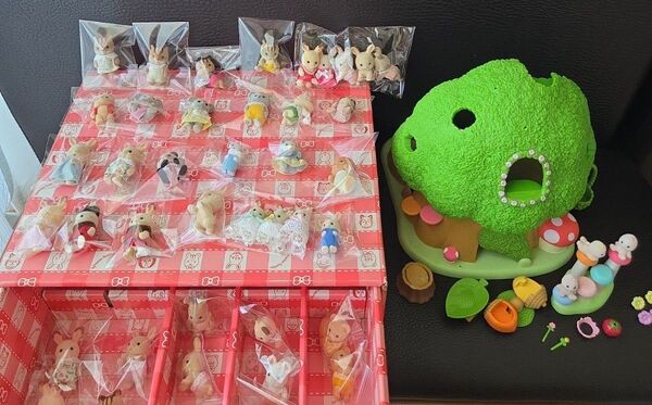 【入手困難】シルバニア 妖精さんの秘密の木&大量 赤ちゃん人形 まとめ売り