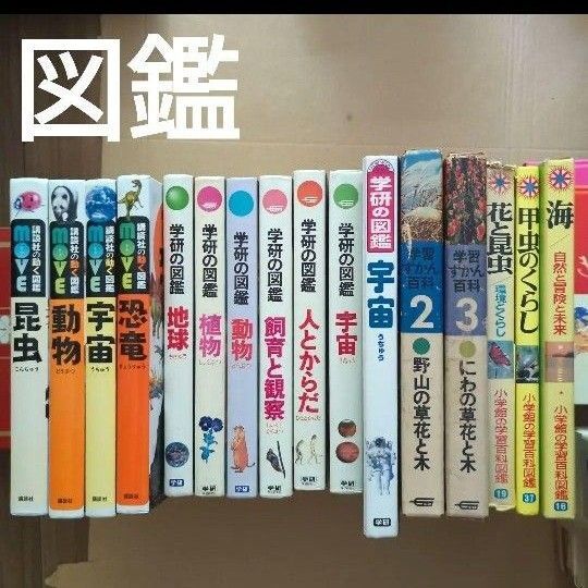 図鑑まとめセット 講談社の動く図鑑MOVE 学研 小学館 百科事典 植物画